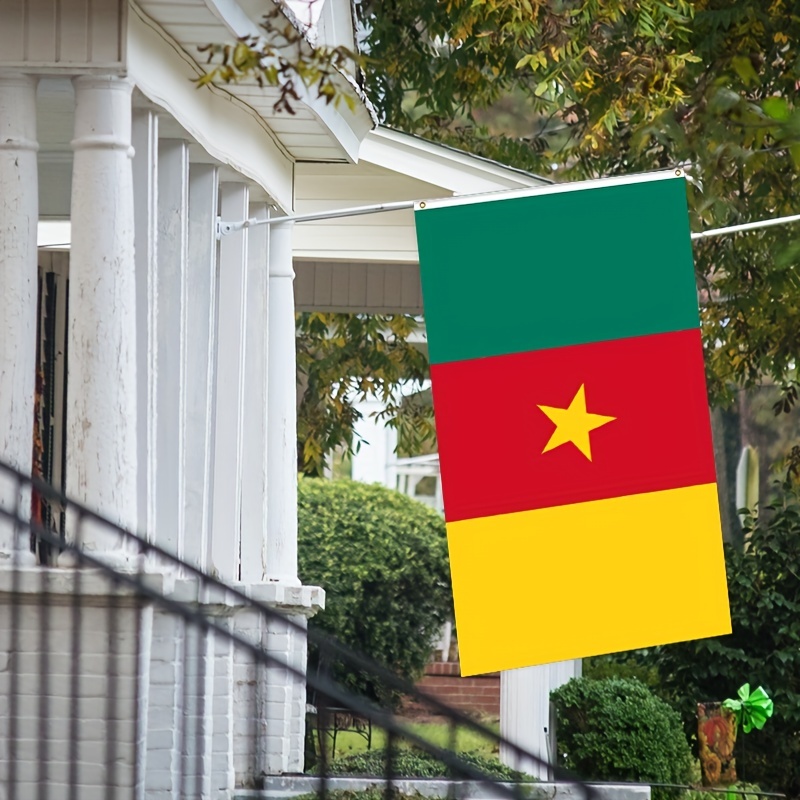 Drapeau CAMEROUN - Cameroon Flag -145 cm X 90 cm - Livraison