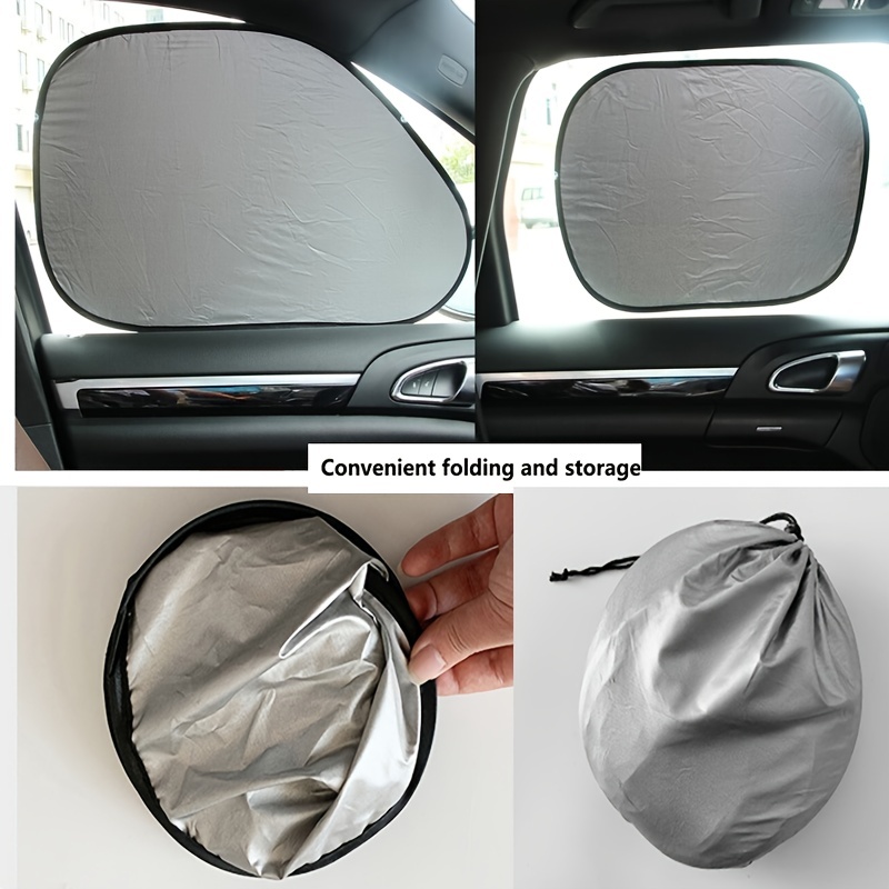 Pare-soleil de pare-brise de voiture avec pochette de rangement, Protection  contre les rayons UV, intérieur de voiture, 2023