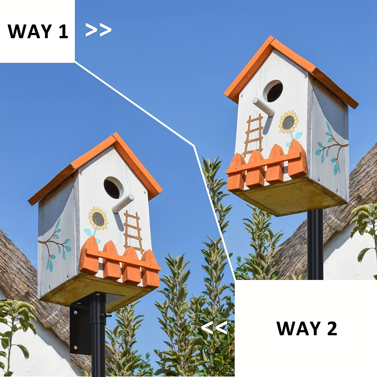 Birdhouse Pole: Universal Kit for Mounting Birdhouses
