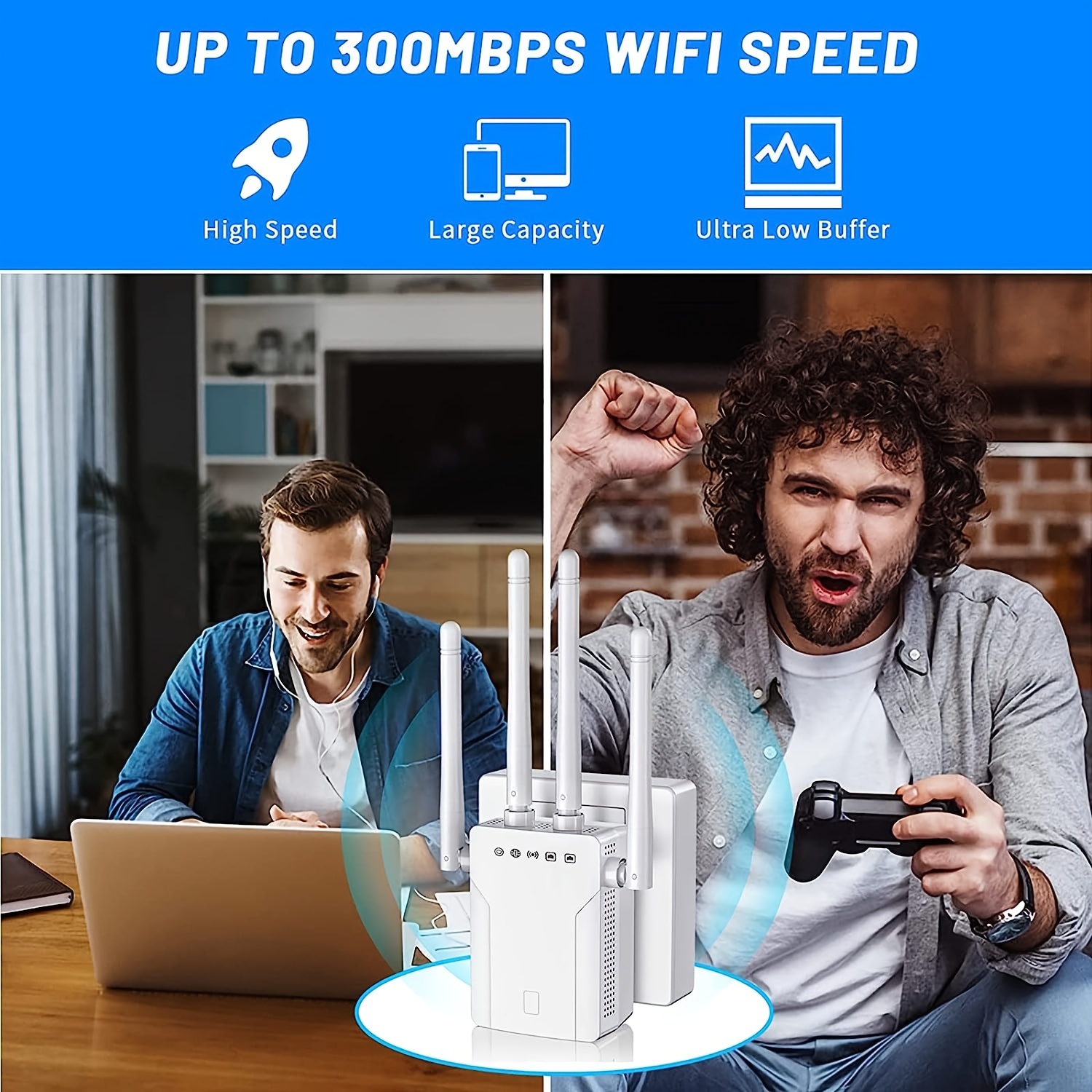 WiFi Extender, 2023 Newest WiFi Booster and Signal Amplifier up to  8470Sq.ft, WiFi Extenders Signal Booster for Home, Internet Booster,  Repeater with