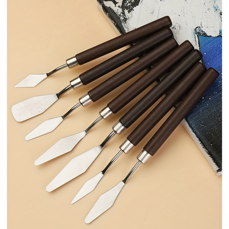 Artist Wooden Palette Painting Knives