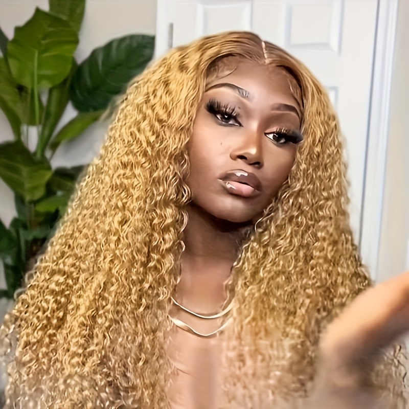 Honey Blonde 27 Colored Human Hair Wigs Lace Temu