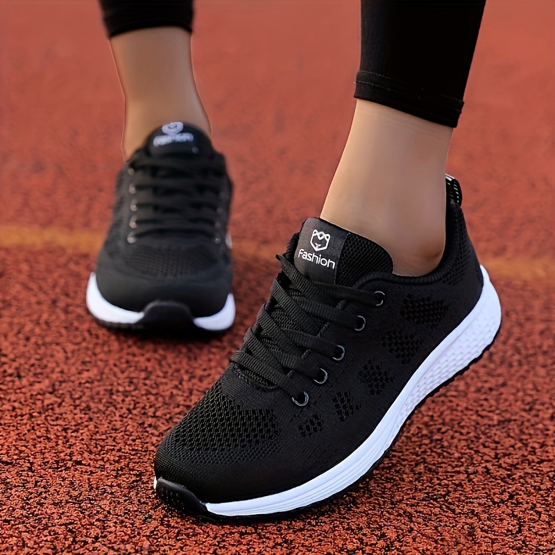 Women's Lightweight Mesh Sneakers Breathable Mesh Lace - Temu