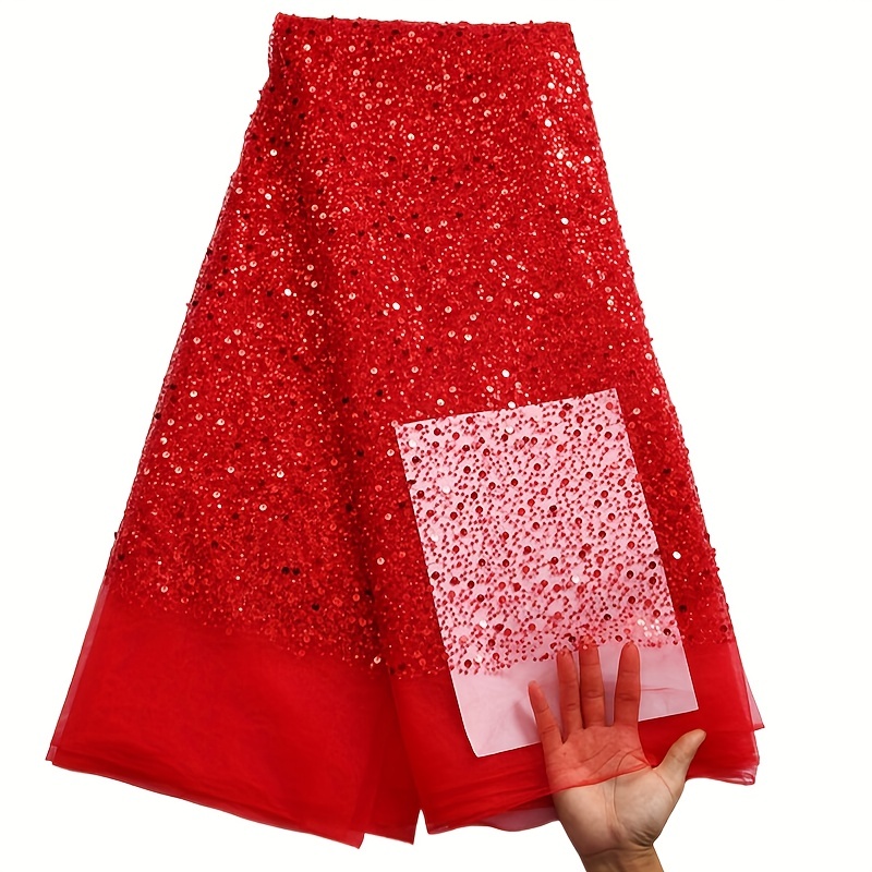  30g/Lot Red Sequin for Sewing Sequin Dresses for Women-Red  Sequins for Crafts Sewing-Loose Sequins for Crafts-DIY Champagne Sequins  Tablecloth Backdrop Curtain Table Runner Dress (5mm Flat)