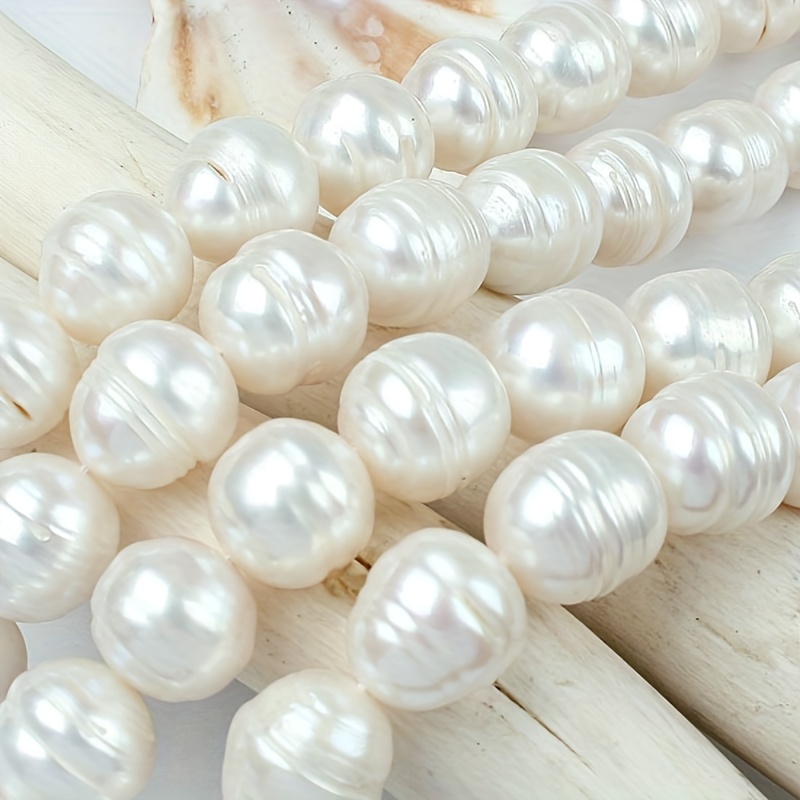 1string About High Grade White Natural Freshwater Pearl - Temu