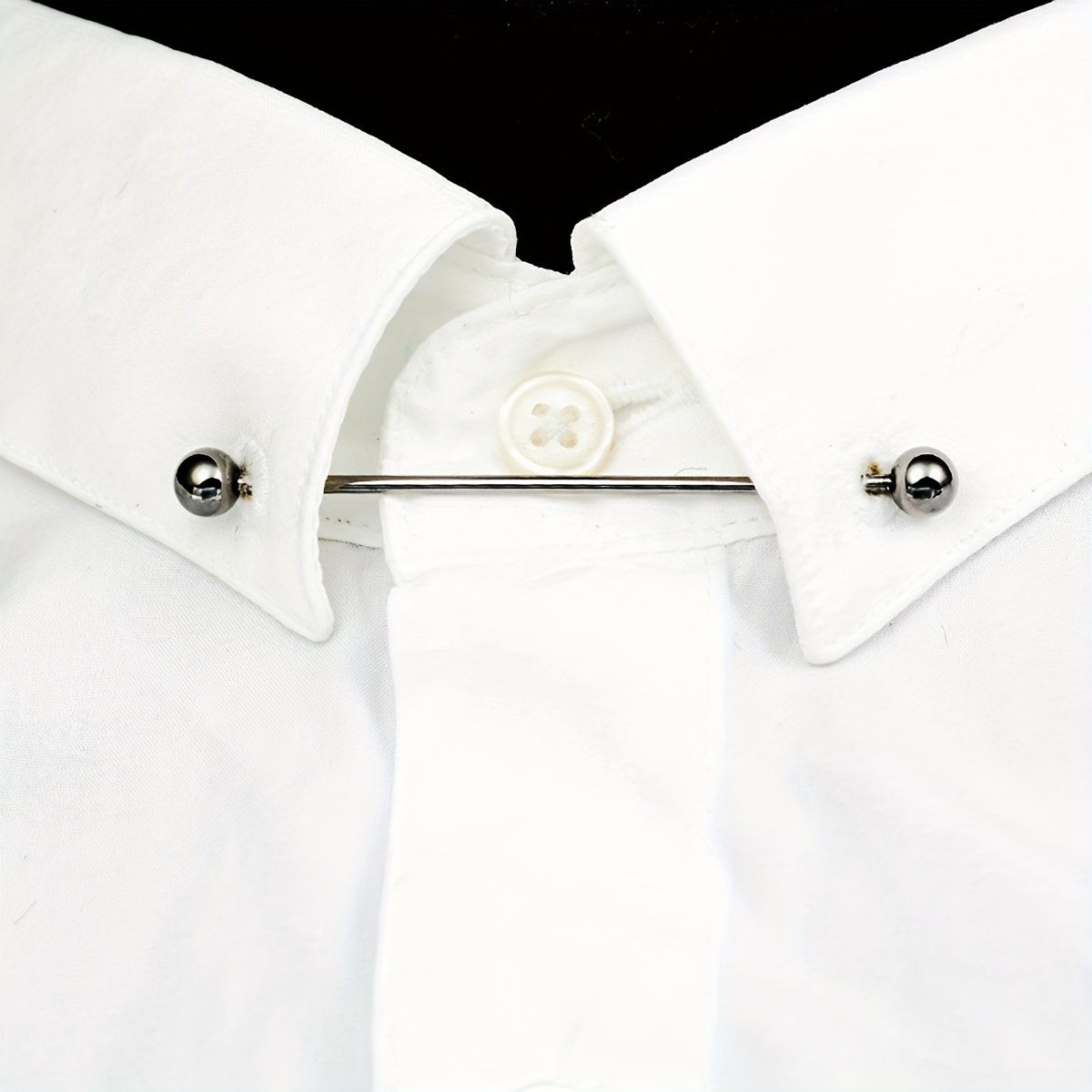 Fashion Shirt Collar Bar Tie Pin for Men, Formal Copper Accessories Cravat Pin, Men's, Size: 7, Gold