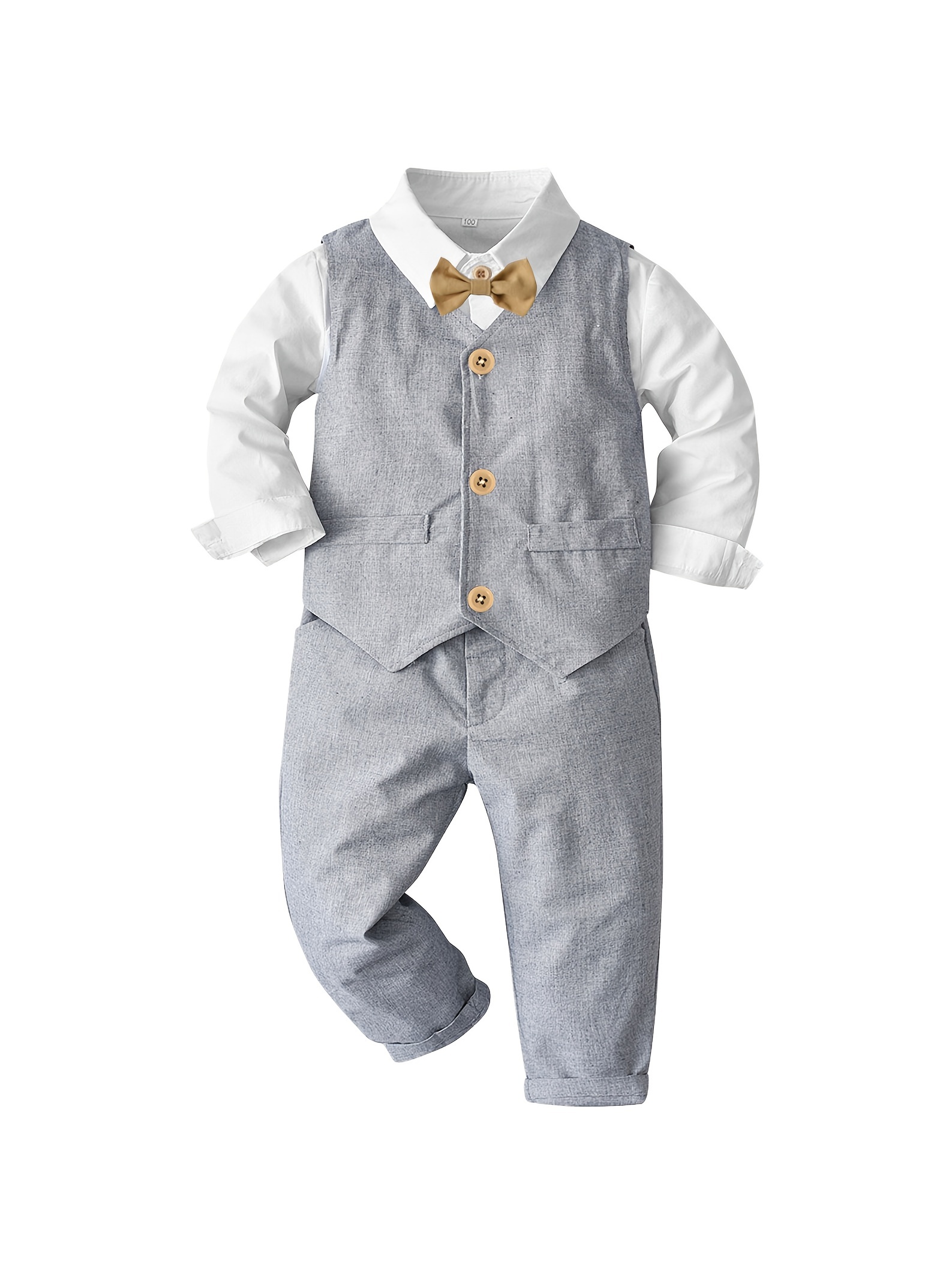 Conjunto De Chaleco Para Bebé Niño - Temu