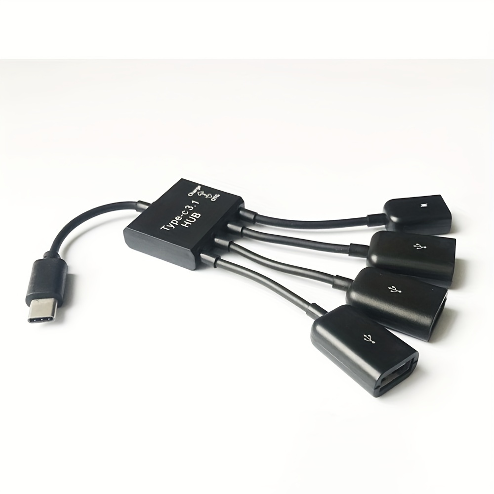 1 Set Micro USB OTG 4 Port Hub Power Charging Adapter Cable For