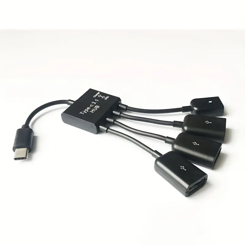 Usb Otg Adapter With Power For Fire Stick Tv 3 Usb Port - Temu