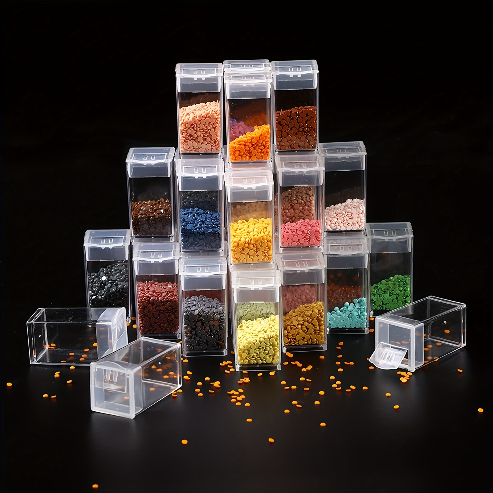 Plastic Clear Storage Box Container Diamond Painting - Temu