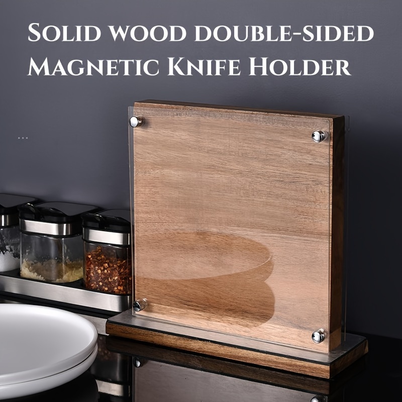 Magnetic Knife Block Holder Rack Magnetic Knife Block - Temu