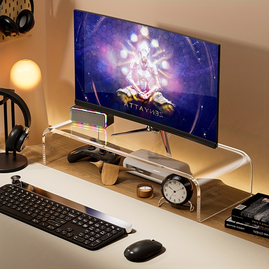Support 2 Écran PC Moniteur, Premium Acier Bras Articulé Ergonomique  Ressort Gaz pour Double Écrans 15