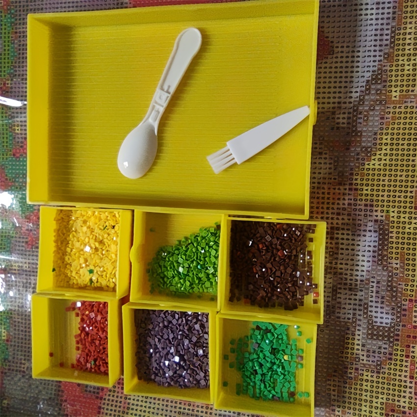 DIY Diamond Painting Beads Sorting Trays Diamond Painting Organizer Storage  Container Plastic Rhinestone Plate Accessories Tool
