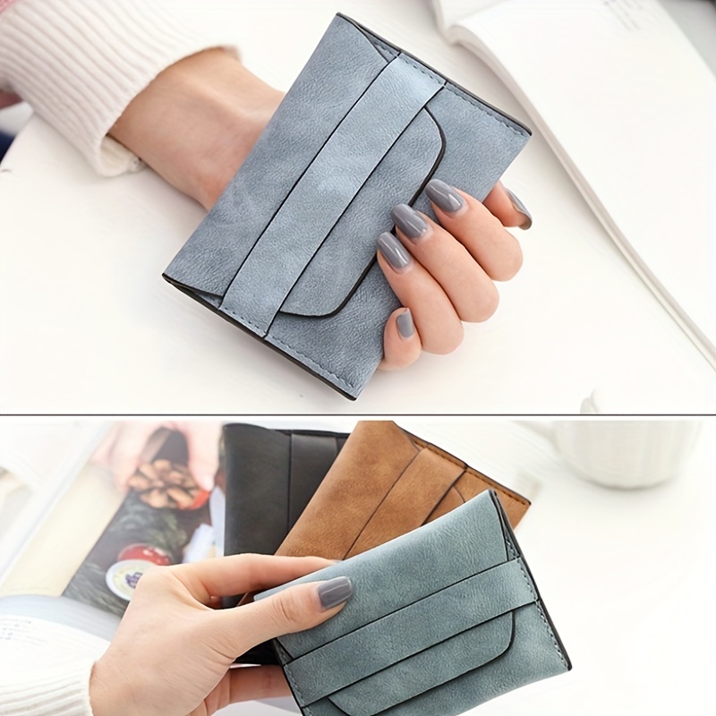 1Set DIY Kraft Paper Template New Fashion Business Fold Wallet