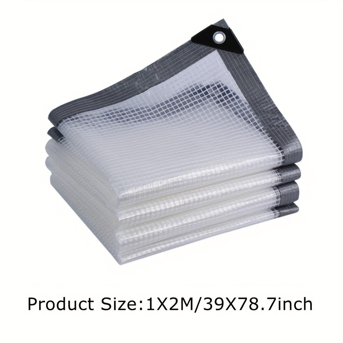 Clear Waterproof Plastic Tarpaulin, Foldable Outdoor Waterproof