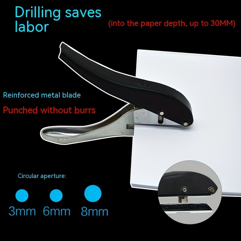 3mm/6mm/8mm/10mm Circle Hole Punch Paper Punch Hand-held Round