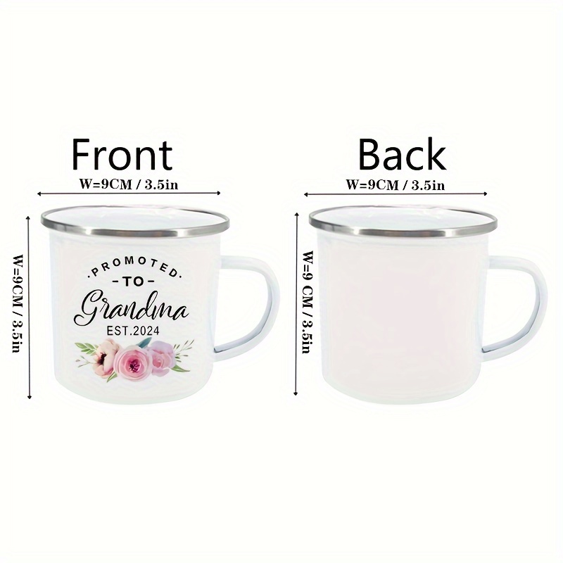 1pc 2024 Modello Promosso A Nonna Tazza Smaltata Per Caffè Per Ristorante,  Regalo Tazza Pubblicità Sorpresa Rivelazione Gravidanza, Annuncio Nuovo  Bambino Regalo Nonna - Temu Italy