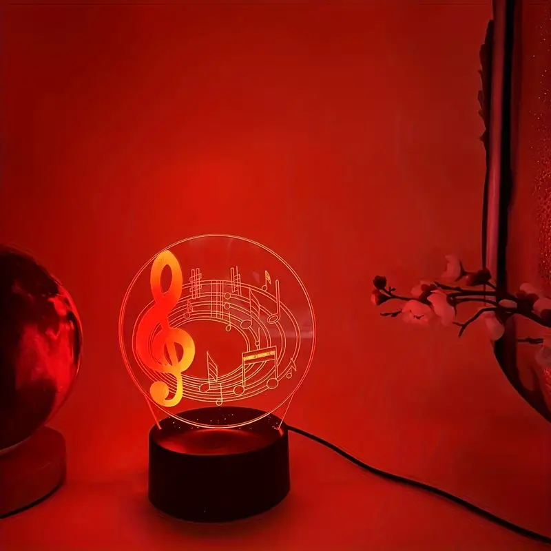 Lampe d'ambiance 3D vierge acrylique LED Briy lampe de chevet nuit Lampe de  table en bois clair décorative RVB 7 couleurs pour Chambre des enfants -  Chine Veilleuse, veilleuse en bois
