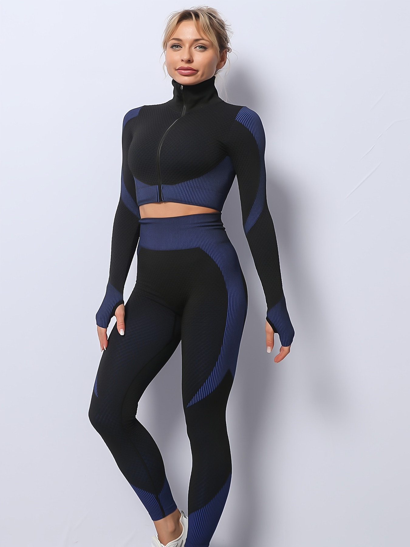 Womens Seamless Long Sleeve Yoga Set: Gym Outfit, Sports Bra, Running  Leggings, And Tracksuit For Fitness And Workout From I_show, $12.81