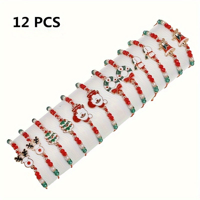 40pcs natale per bambini braccialetti con cerniera gadget per l