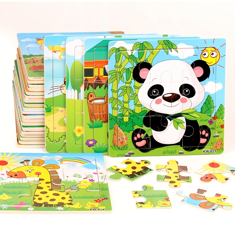 Puzzle En Bois À Boucle D'animal L'éducation Précoce Enfants - Temu  Switzerland