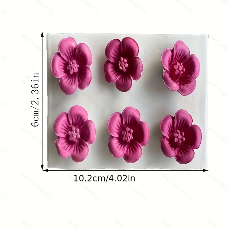 Flower Chocolate Mold 3d Silicone Mold Cherry - Temu