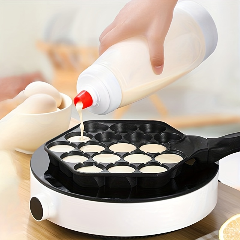 1pc, Pancake Batter Bottle, Battler Mixer With BlenderBall Wire Whisk,  Pancake Batter Dispenser Bottle For Baking Pancakes, Cupcakes, Muffins,  Crepes