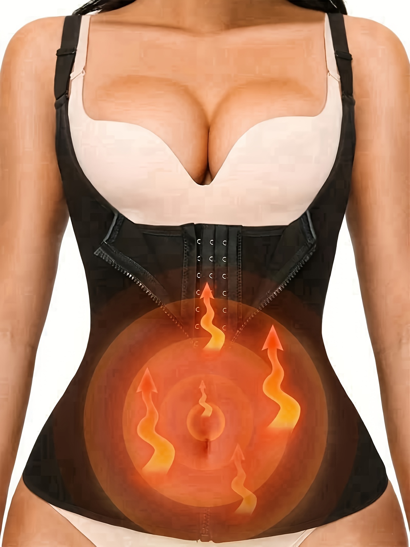Women's Compression Tank Tops Tummy Control Camisole Zipper - Temu