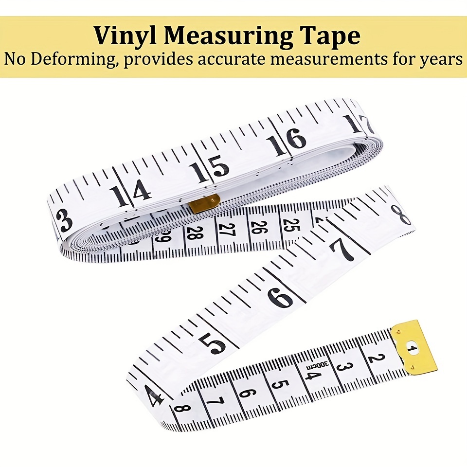 Seamstress Tape Measure, Eslon White Fiberglass Japan, 60 Vintage Sewing 