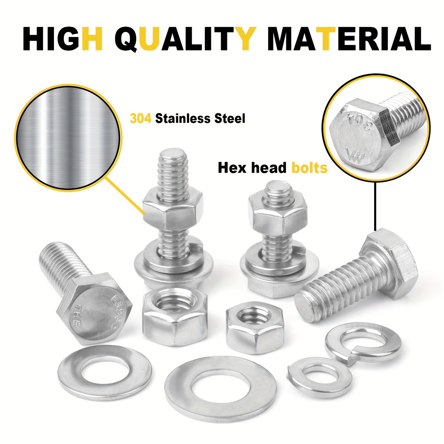 5/16-18 Nut Bolt & Washer Package