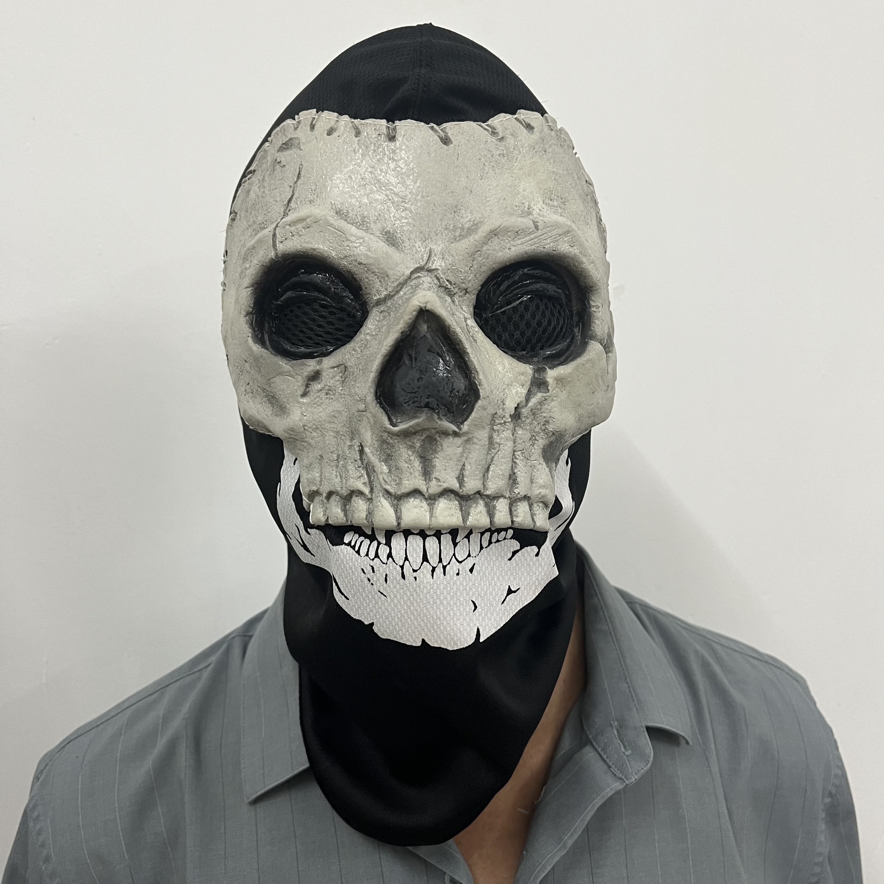 Unisex Horror Ghost Skull Mask ghost Call of Duty Latex Headgear