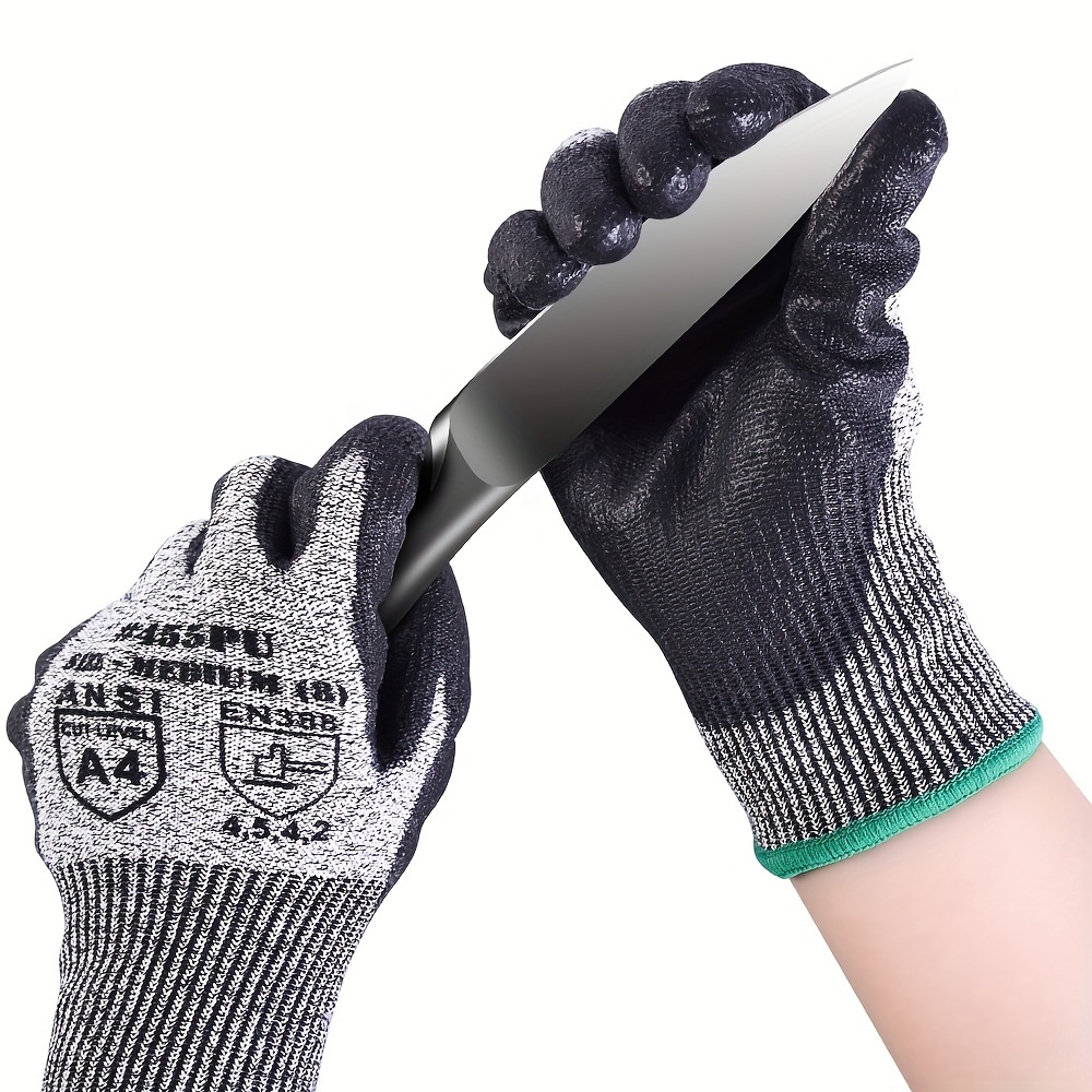 Cut Resistant Work Gloves, Level 4, Ultra Light and Thin, Fitting and