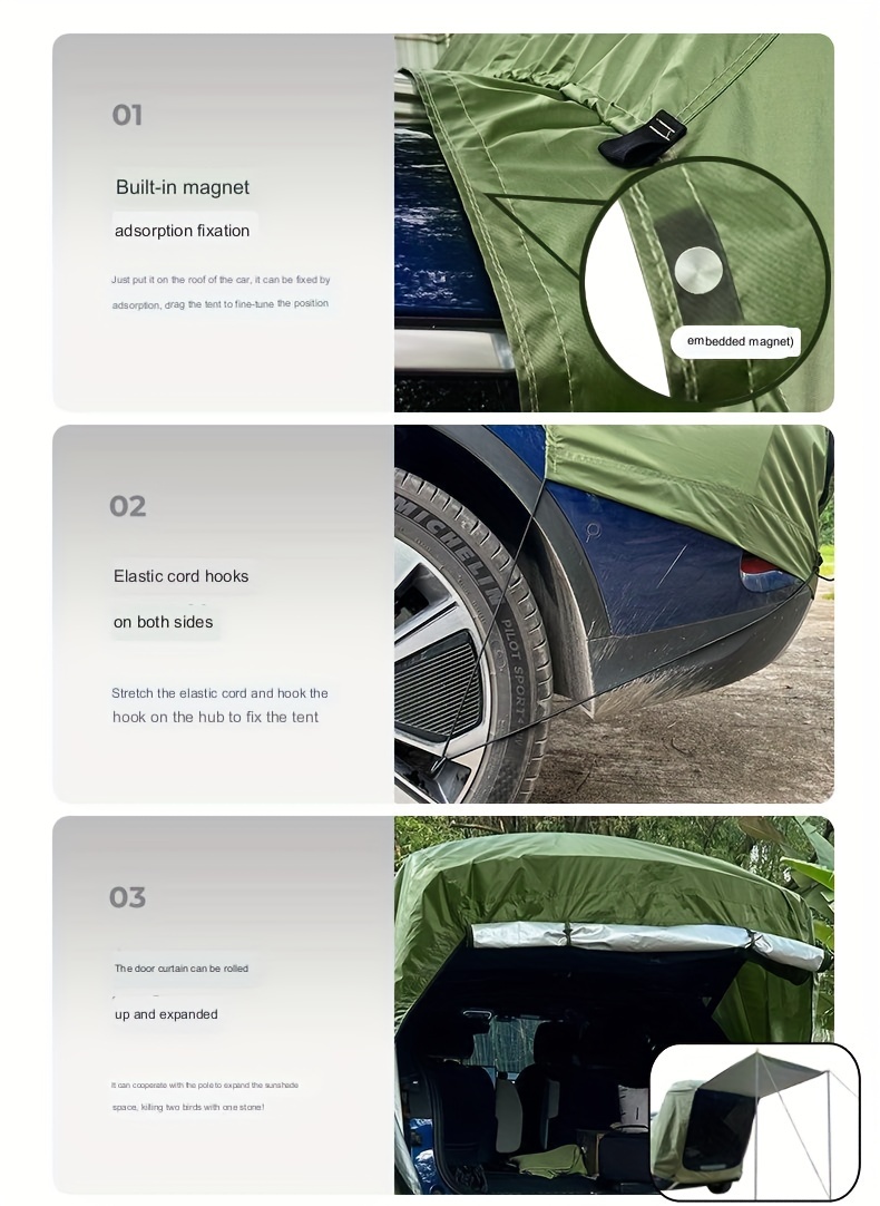 Tende E Rifugi Le Tenda Auto Impermeabile Alla Tenda A Guida Autonoma A  Guida Autonoma Tetto Di Pioggia Pioggia Di Parasole Da Sole Campeggio SUV  Da 62,29 €