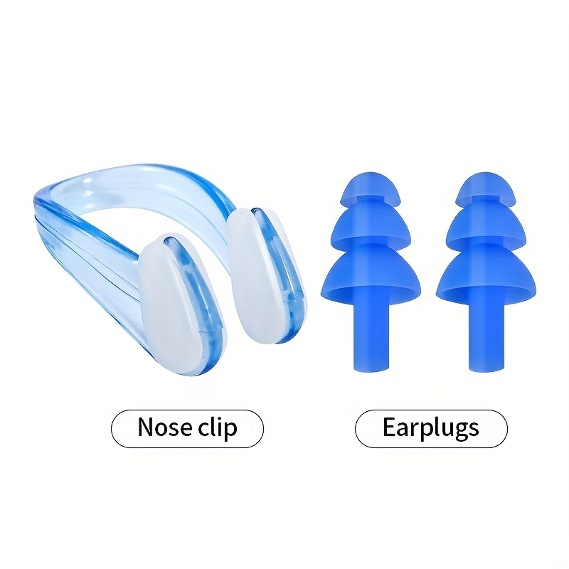 1set/10sets Unisex Nose Clip And Earplugs Impermeable Clip - Temu Mexico