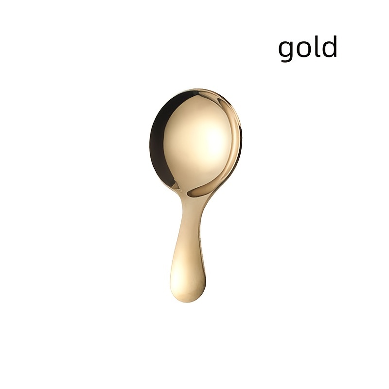 1pc Gold Ice Cream Scoop, Stainless Steel Ice Ball Spoon For