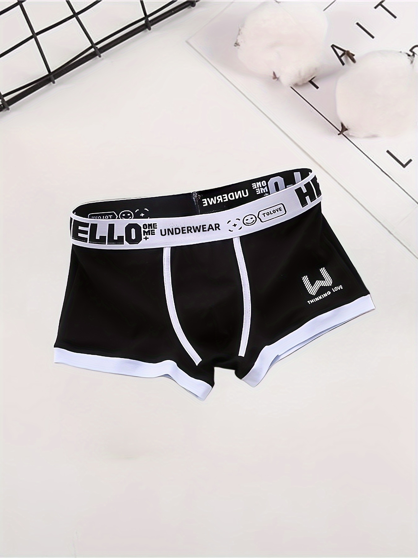 Printed Briefs with Elasticated Waistband