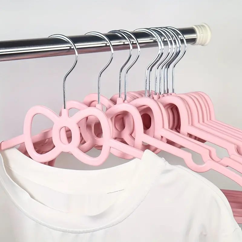 Stylish And Durable Bow Decor Hangers For Clothes Drying And