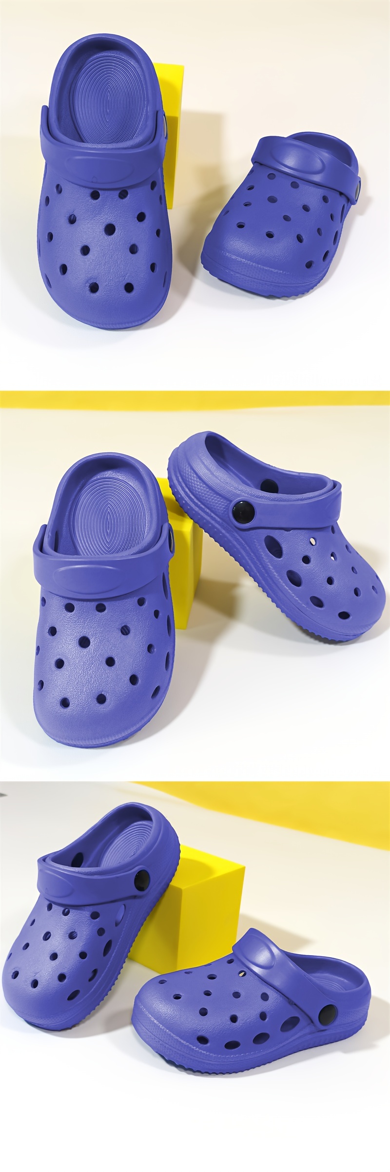 Boys' All-Season Soft EVA Clog Slippers - Slip- Arch & Breathable Round-Toe Design, Lightweight Indoor/ Shoes with Cushioned Insole, Multi-Color Options (, , White, Black, Navy, Brown) for Home, Play & Casual Attire - Ideal for Kids' Casual & Formal Events