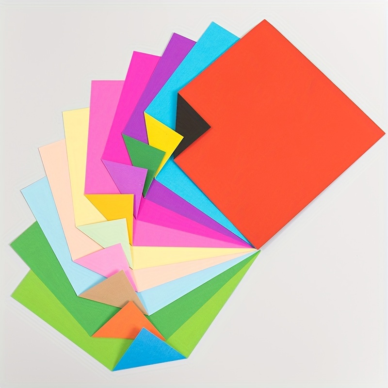 Papier Origami Coloré Double Face pour Enfant, Découpé à la Main, Matériel  Pliable, Fournitures de ixà Domicile et de Mariage, Carré, 15x15cm, 24  Pièces - AliExpress