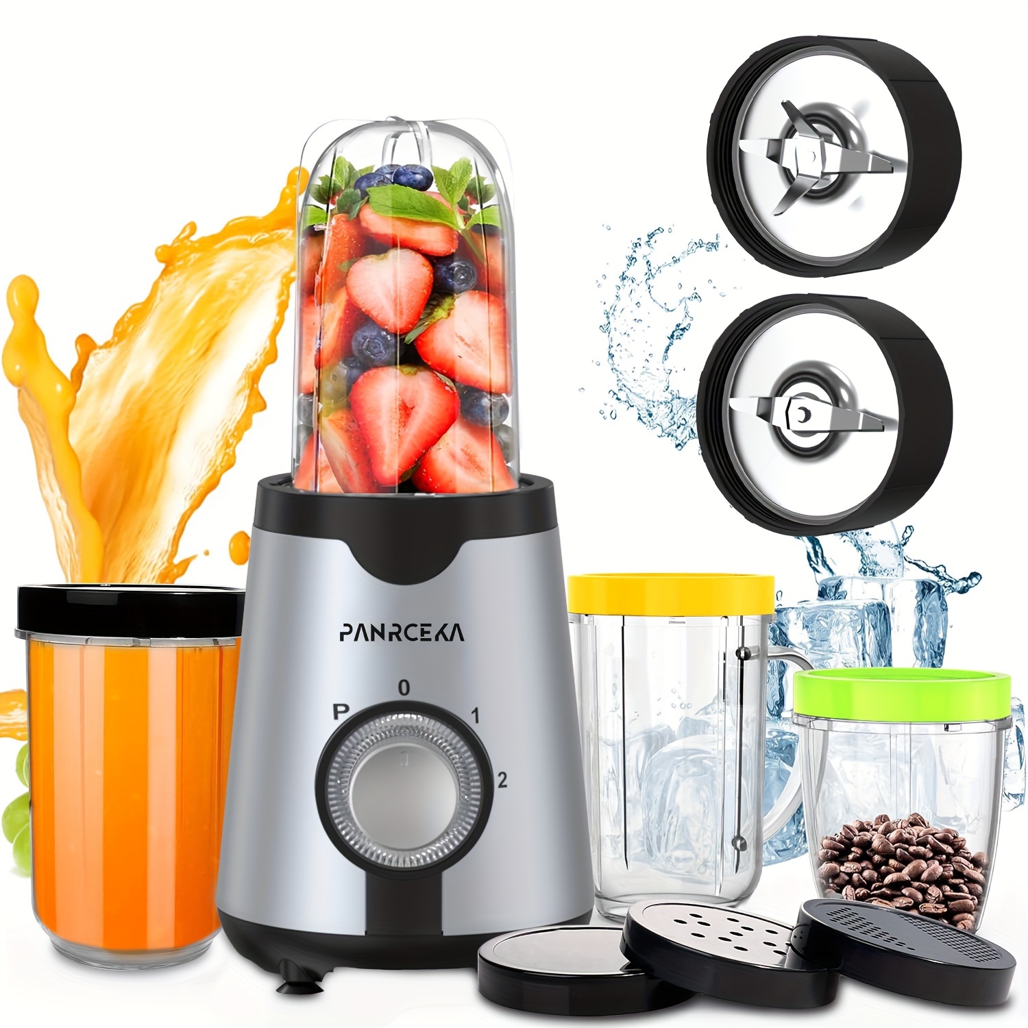 Bullet Personal Blender With 1 Power Base 2 Blades 2 Cups 1 - Temu
