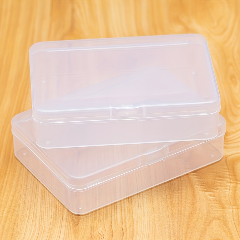 1pc Transparent Plastic Storage Box, Small Empty Box, Accessories Box, Fish  Hook Box, Business Card Box, Jewelry Box, Clear Storage Case For Earring R