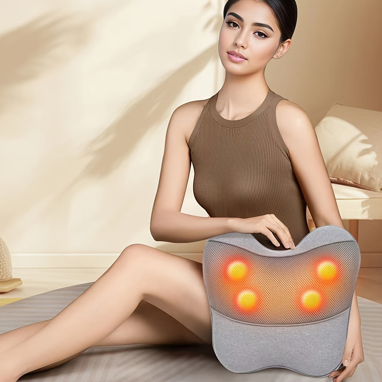 Papillon Back Massager with Heat,Shiatsu Back and Neck Massager with Deep  Tissue Kneading,Electric Back Massage Pillow for Back,Neck,Shoulders,Legs,Foot,Body  Muscle Pain Relief,Use at Home,Car,Office