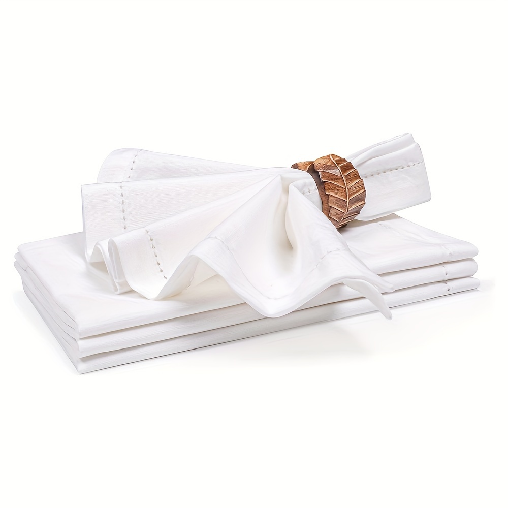 Servilletas De Algodón Y Poliéster - 50x50 Cm - Pack De 10 - Para Hogar, Bodas Y Eventos - Lavables