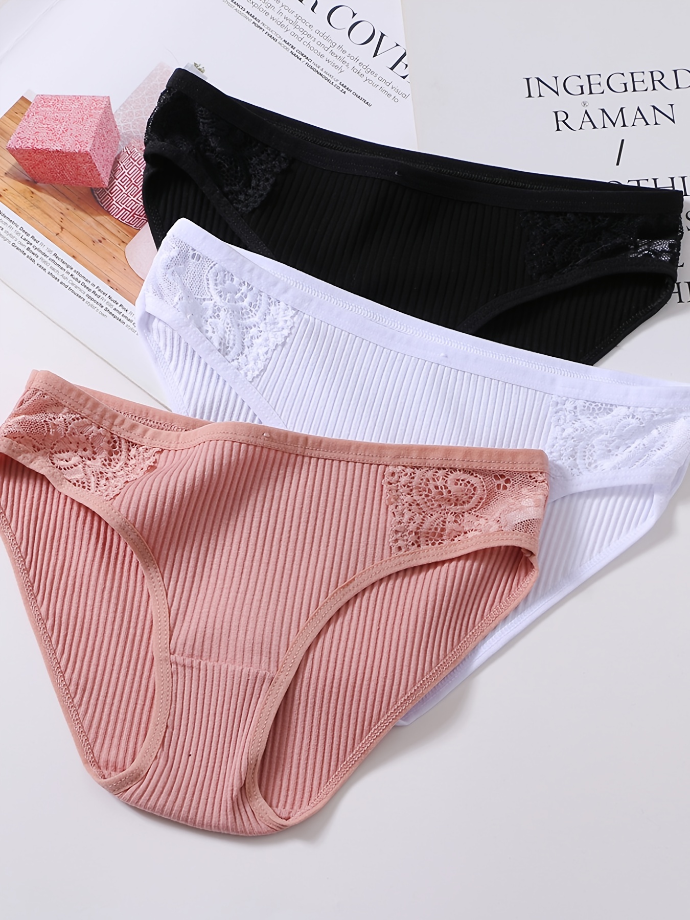 Women Cotton Seamless Thong Underwear Briefs Comfortable Sexy