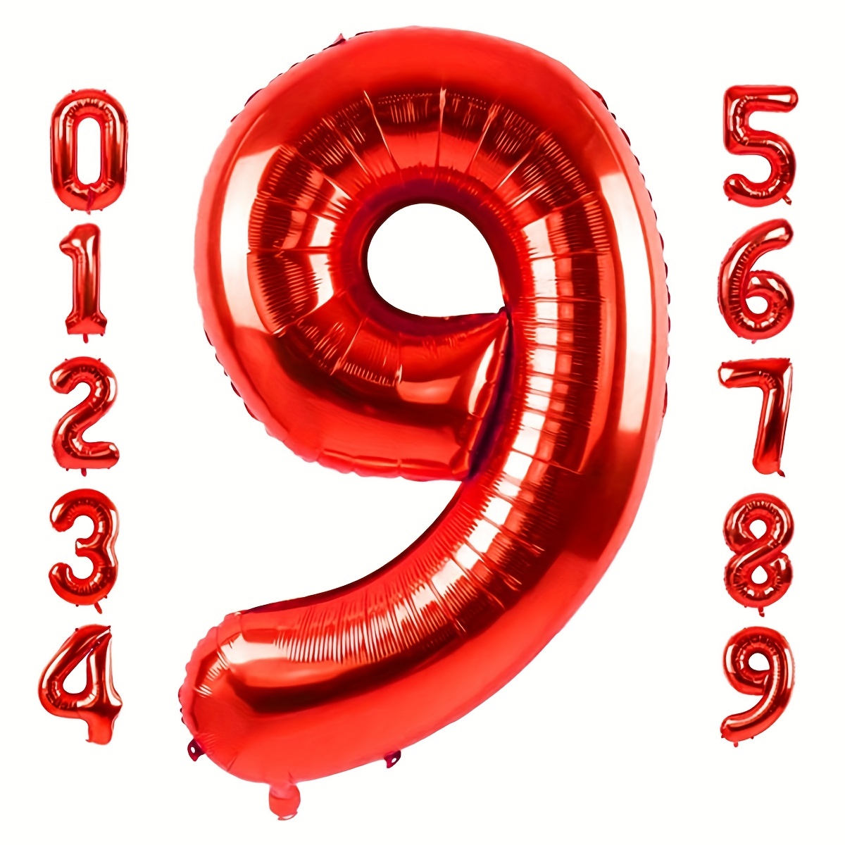 Velas para Cumpleaños Numero 1 con Borde Rojo de 6cm