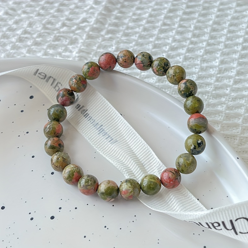 Bracciale Avventurina Verde con pietre naturali da 8 mm - Zen Home