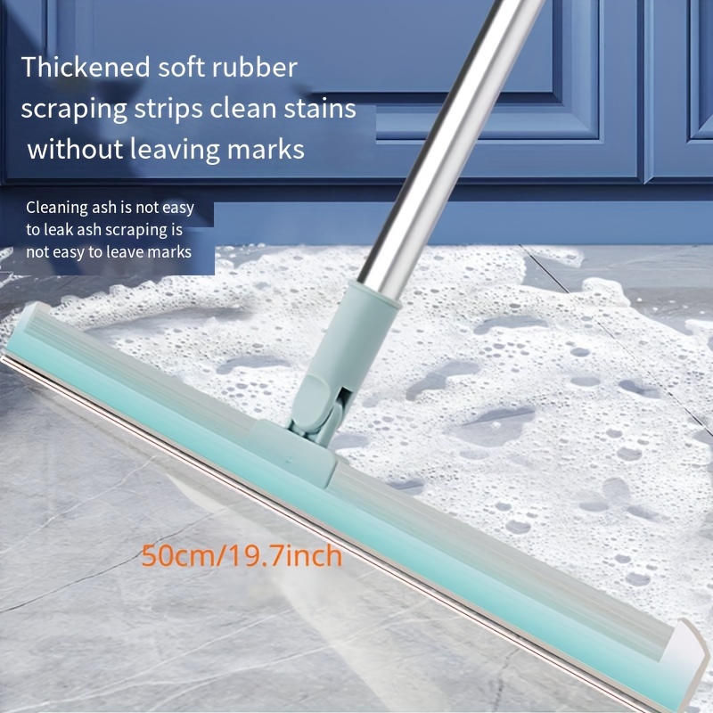 Squeegee Shower Plastic Floor Squeegee, Window Squeegee with 1 Brush and 3  Rags, Squeegee for Clean Wood, Glass, Tiles, Water, Hair, dust
