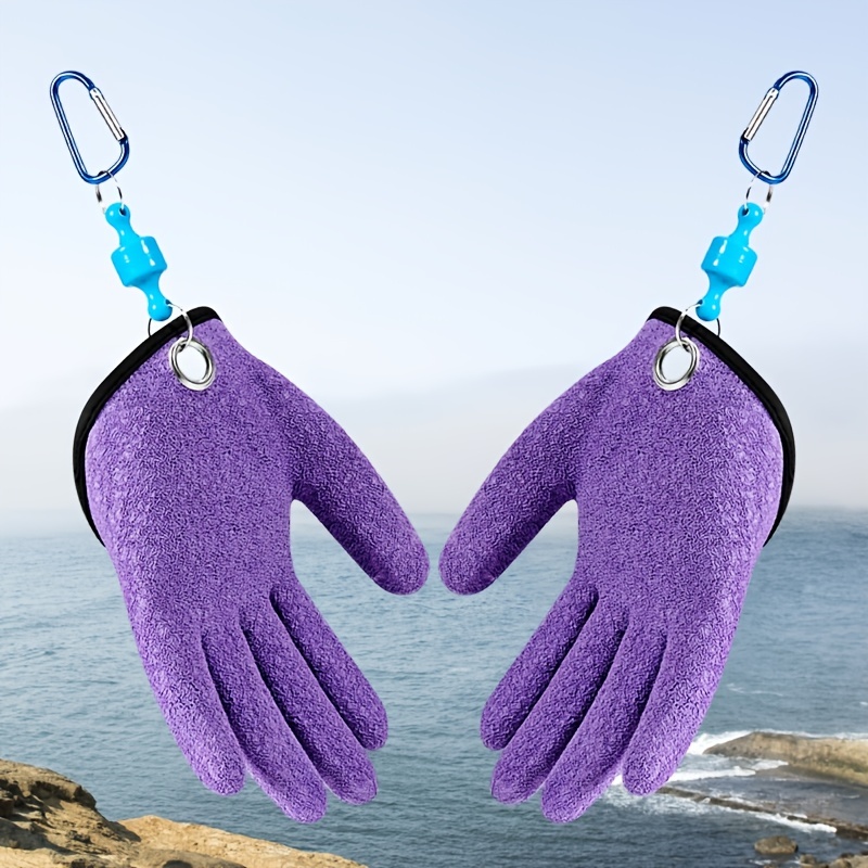 1pc Professional Non Slip Fishing Gloves With Magnet Hooks - Temu Canada