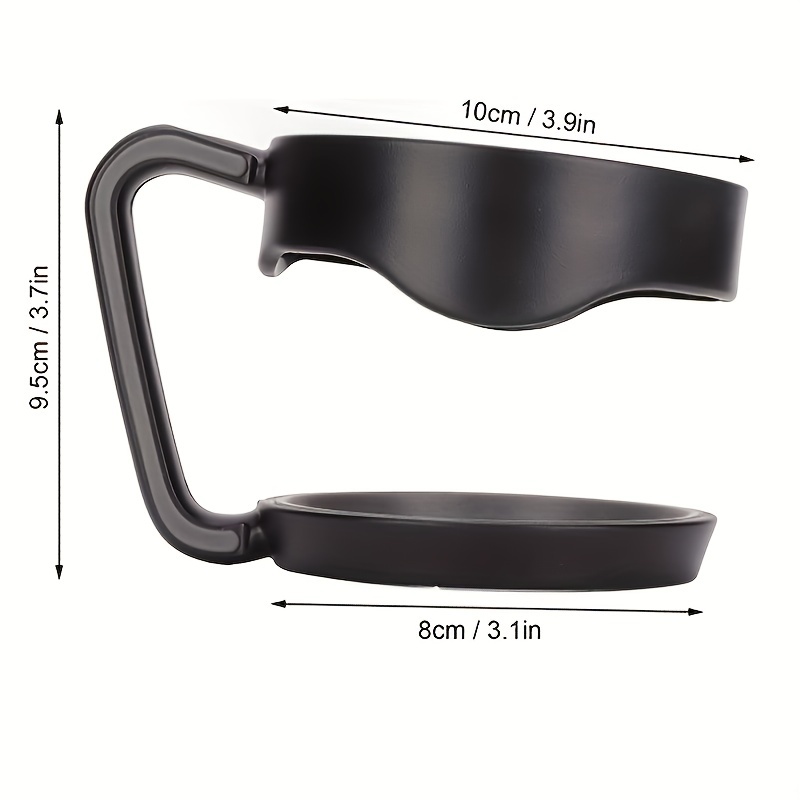 Tumbler Handle Fits for 30 oz Yeti Rambler,RTIC Mug-Previously Design,Sic,OZARK Trail & More Tumbler Travel Mug | BPA FREE(Handle Only) (Black)