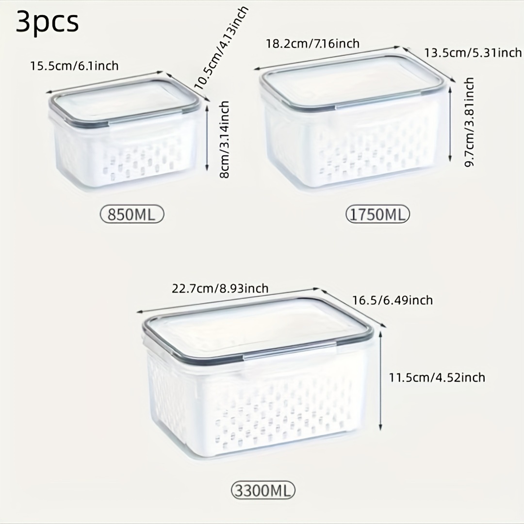 Household Storage Boxes, Flip-top Refrigerator Fresh-keeping Boxes,  Sub-packaging Storage Container, Refrigerator Crisper, Divider Storage  Organizer - Temu